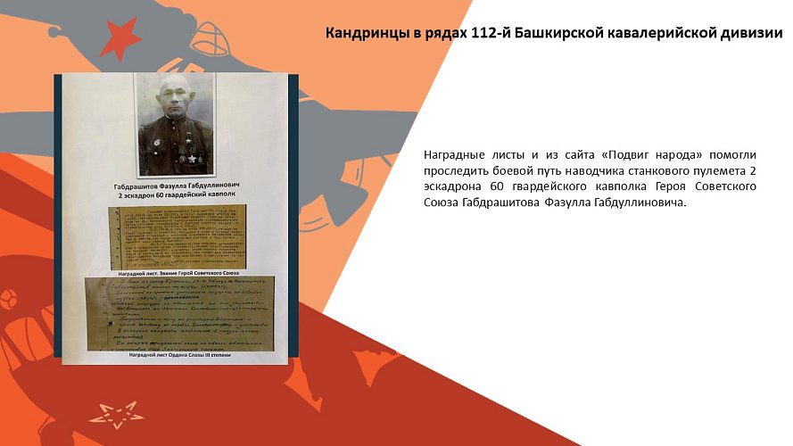«Кандринцы в рядах 112-й Башкирской кавалерийской дивизии»